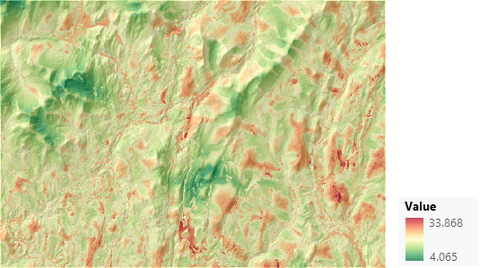 Mapa de la superficie de coste final