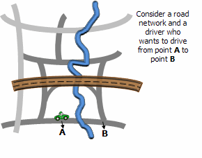 Ilustración de herramienta Generar ponderaciones espaciales de red Ilustración de herramienta Generar ponderaciones espaciales de red