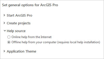 Opciones de fuente de la ayuda de ArcGIS Pro Opciones de fuente de la ayuda de ArcGIS Pro