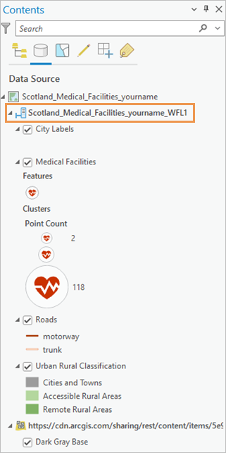 Contenido enumerado por fuente de datos Contenido enumerado por fuente de datos