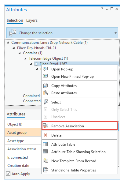 Eliminar asociación Eliminar asociación