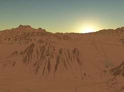 Escena global con efectos atmosféricos Escena global con efectos atmosféricos