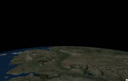 Escena global sin estrellas ni halo Escena global sin estrellas ni halo