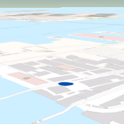Símbolo desplegado 2D en unidades del mundo real a una distancia de visualización más larga Símbolo desplegado 2D en unidades del mundo real a una distancia de visualización más larga