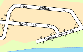 Colocación de etiquetas de rango de direcciones Colocación de etiquetas de rango de direcciones