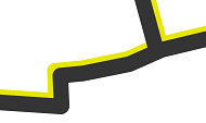 Una imagen de símbolo de línea compuesta por dos trazos sólidos desplazados entre sí.