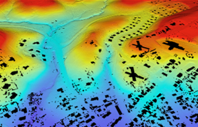 Solo puntos LIDAR de suelo