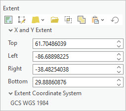 Cuadros de coordenadas de extensión y Sistema de coordenadas de extensión