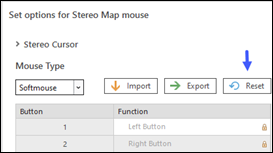 Restablecer la configuración de los botones