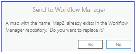 Mensaje del repositorio de Workflow Manager (clásico)