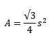 Área de una fórmula de triángulo
