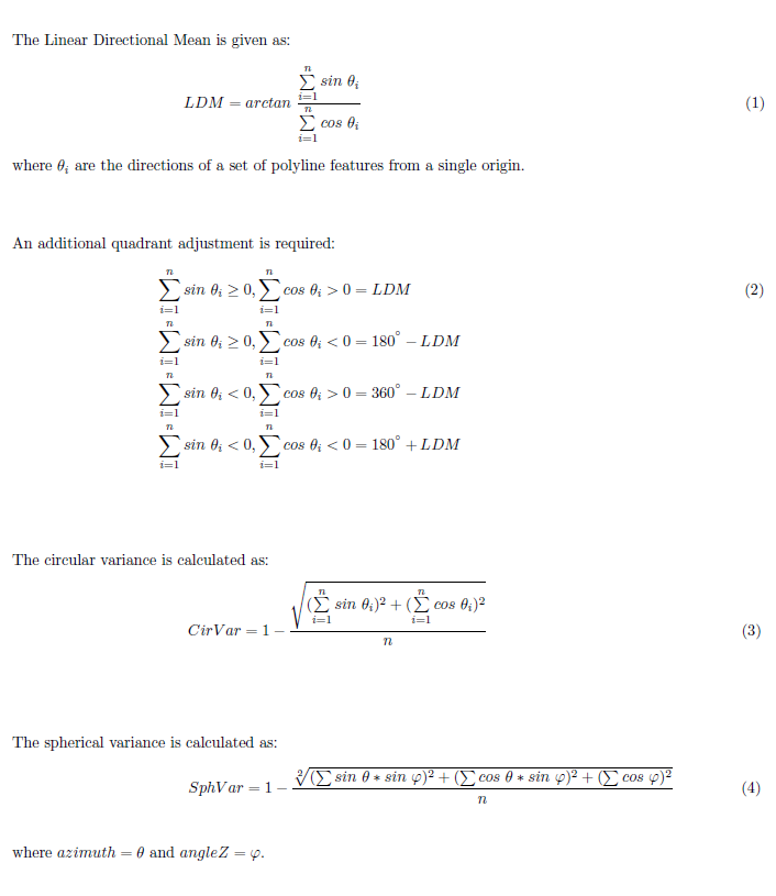 Las matemáticas que subyacen tras la herramienta Valor medio direccional lineal