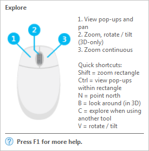 Aide contextuelle de l'outil Explorer