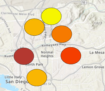 Sites classés sur une carte