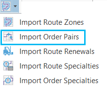 Importer des listes de course dans la liste déroulante des options d’importation