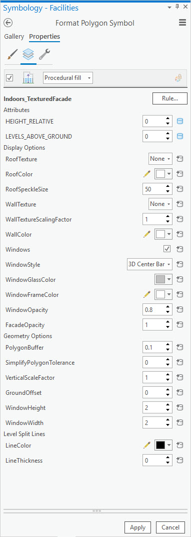 Sections Format Polygon Symbol (Formater le symbole du polygone)