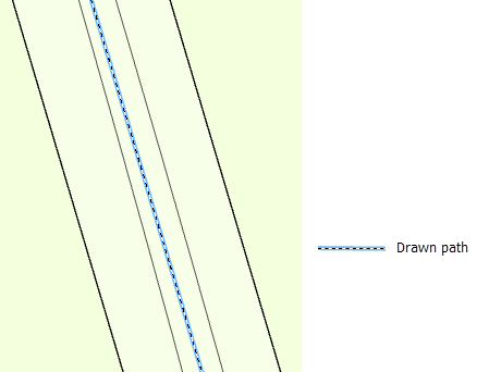 Aligner les limites sur le chemin tracé