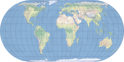 Exemple de projection d’Eckert IV