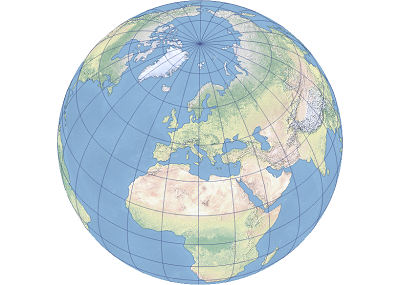 Exemple de projection cartographique locale