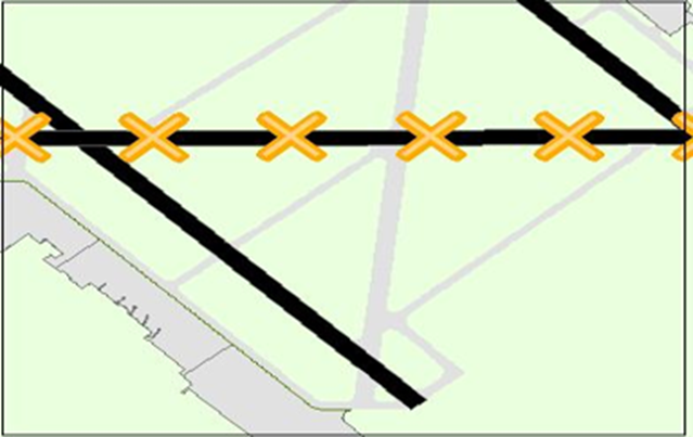 Updated chart with closed runway