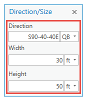 Direction/Size (Direction / Taille)