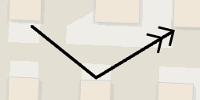 Exemple de placement des symboles ponctuels aux positions de ratio