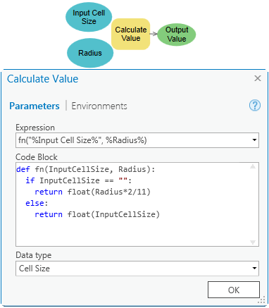 Utilisation d'une variable de modèle dans l'outil Calculer une valeur