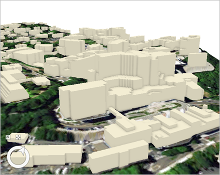 Vue de la couche Buildings_3D (Bâtiments_3D)