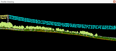 Points lidar sélectionnés