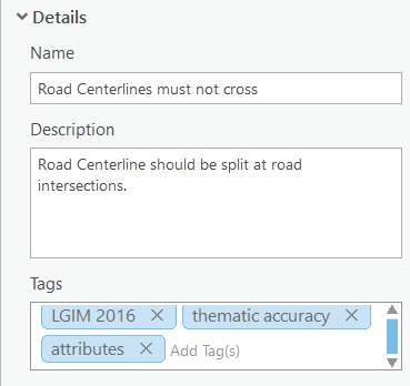 Section Execution (Exécution) - Details (Détails)