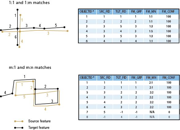 Illustrations des informations sur l'appariement