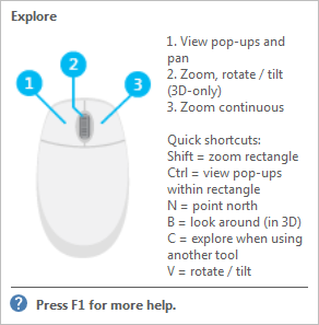 Aide contextuelle de l'outil Explorer