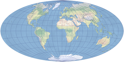 Exemple de projection cartographique d’Aitoff