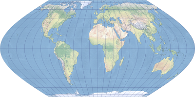 Exemple de projection d’Eckert VI