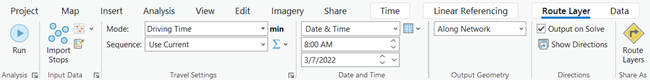 Bouton Share As Route Layers (Partager en tant que couches d'itinéraires)