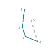 Guide de construction pour l’option de règle Line Excluding Last Segment (Ligne excluant le dernier segment)