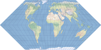 Un exemple de projection Eckert II