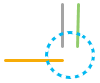 Arc pendant (avec sous-dépassement)