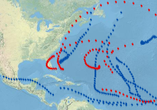 Décalage temporel sur une carte