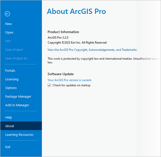 Paramètres d’ArcGIS Pro