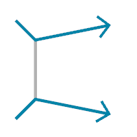 Exemple de l’option de règle Coverage Edges With Ticks (Tronçons de couverture avec croisillons)