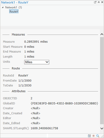 Boîte de dialogue Identify Route (Identifier l’itinéraire)