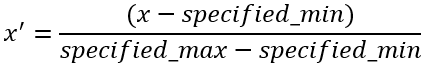 Formule Minimum-maximum personnalisée