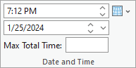 Section Date and Time (Date et heure)