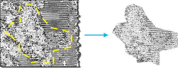 Illustration de l’outil Extraire LAS