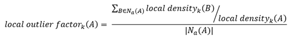 Formule du facteur de valeur aberrante locale