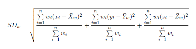 Mathématiques sous-jacentes à l'outil de distance standard