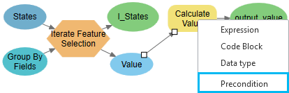 Définition de la pré-condition à l’outil Calculer une valeur Définition de la pré-condition à l’outil Calculer une valeur