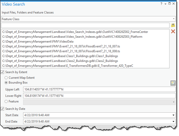Critères de la recherche vidéo Critères de la recherche vidéo