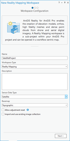 Assistant du nouvel espace de travail Reality Mapping Assistant du nouvel espace de travail Reality Mapping